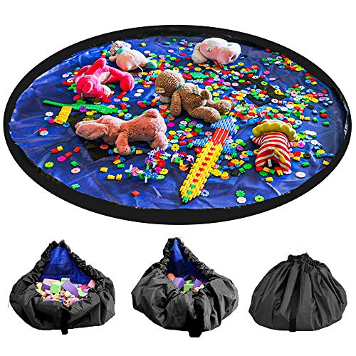 LandJoy Sac de rangement Jouet，60 Pouces Enfants Tapis de Jeu